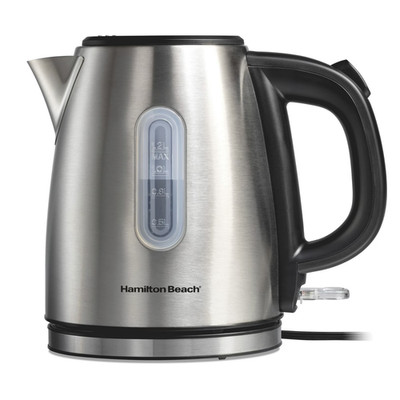 Hamilton Beach Stainless Steel Electric Kettle, Tea & Water Kettle, 1.2L, with U