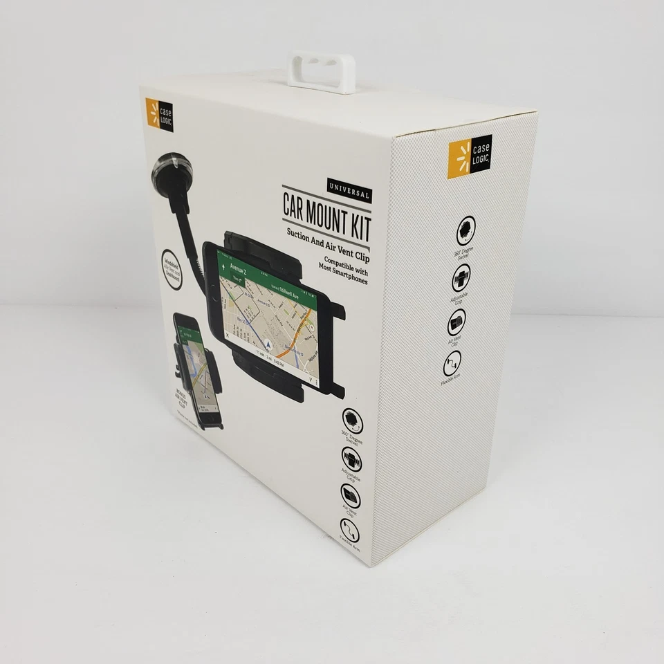 Case Logic Universal Car Mount Kit Cell Phone Suction and Air Vent Clip - Image 2 of 4