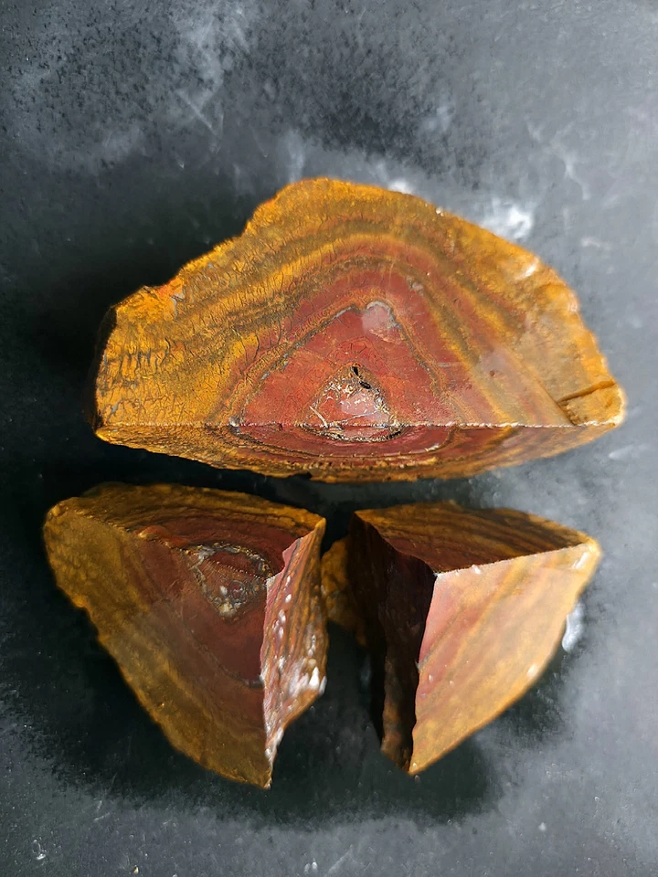 4325CT Tuerca Yowah Abierta Ópalo de Roca Australia Natural Eléctrico Patrón de Madera Viva Foto 2 de 4