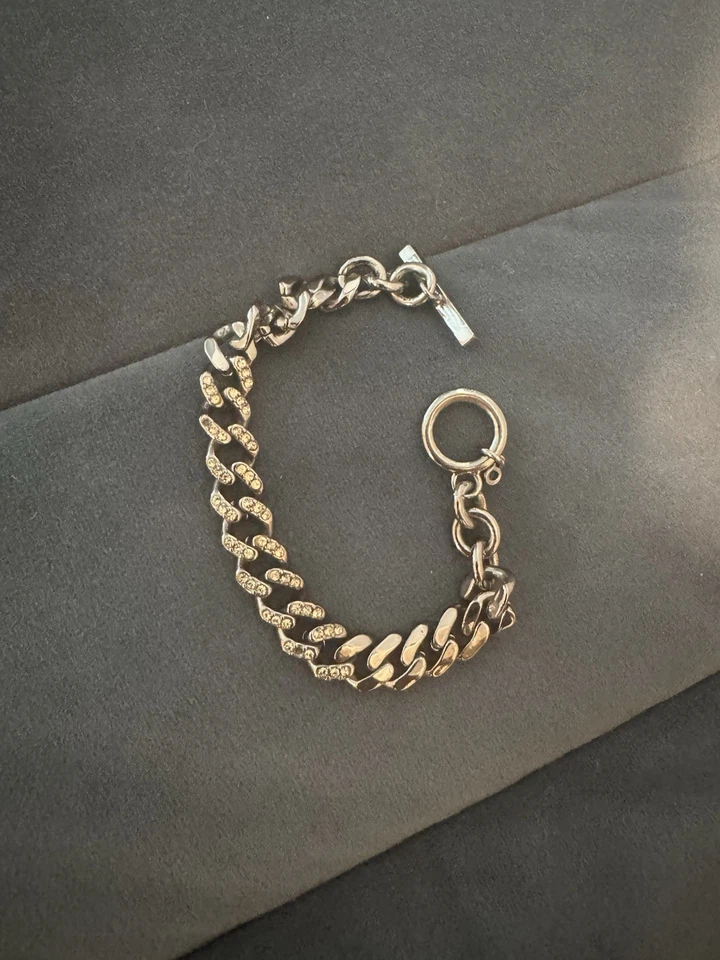 Pulsera de cadena vinculada con cristales Givenchy Foto 2 de 3