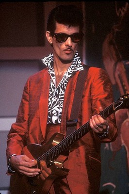 Willy DeVille singer during a concert Paris May 25 1985 Music Old Photo 3