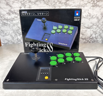 HORI Sega Saturn Fighting Stick SS Arcade Controller HSS-07 w/ Box Japan Retro