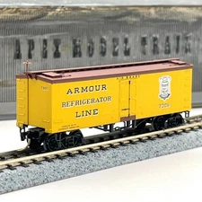 Micro-Trains N Scale 58030 Armour Refrigerator Line Wood Sheathed Reefer 7306