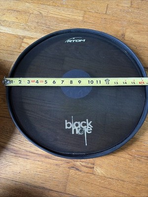RTOM Black Hole Mesh Practice Set Lot Of 6 Preowned Drum Practice