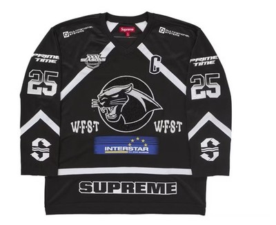 シャツ Supreme Rhinestone Hockey Jersey 25ss Supreme Rhinestone Hockey Jersey (SS25) - $228
