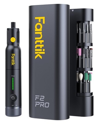 Fanttik F2 PRO Cordless Rotary Tool Kit Strong Magnetic Motor, Revostor Grey 