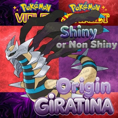 ORIGIN GIRATINA  SHINY OR NON SHINY CUSTOM  UNTOUCHED POKÉMON SCARLET & VIOLET