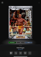 VIDEOGAME Topps WWE Slam 26 - MAIN EVENT RUMBLE ROYALTY Base - HULK HOGAN
