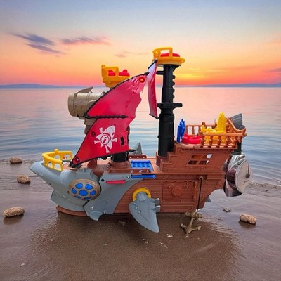 2015 Mattel Fisher Price Imaginext Shark Bite Pirate Ship Only DHH61 Playset