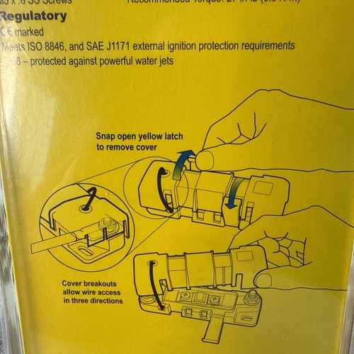 Blue Sea AMI / MIDI Safety Fuse Block 7720 200A, 32V DC FAST FREE PRIORITY SHIP - Picture 9 of 14