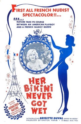Her Bikini Never Got Wet 01 Movie Poster 2''x3'' Refrigerator Locker MAGNET
