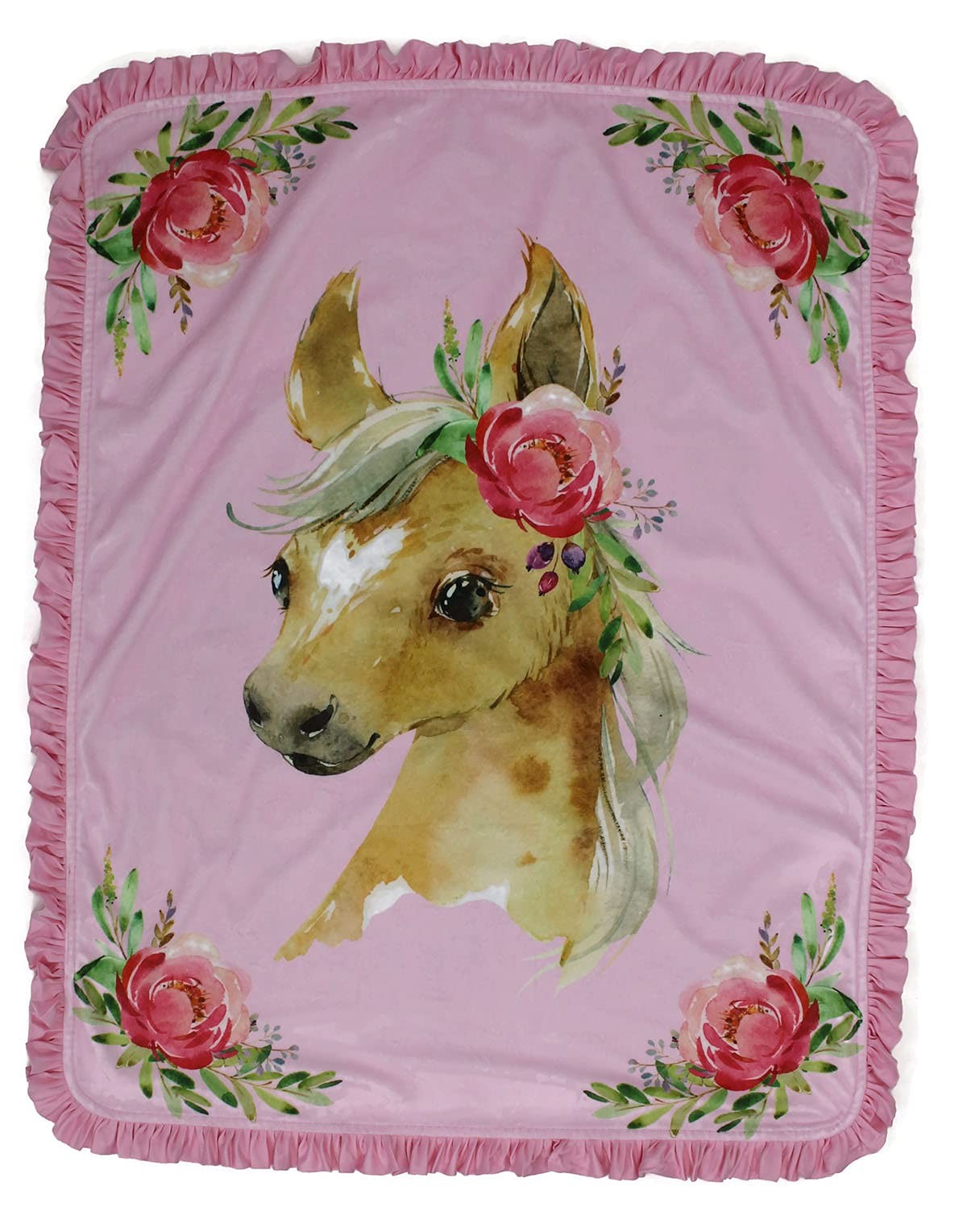 Dear Baby Gear Double Layer Baby Blanket Newborn Girls Nursery Cover 40"x30"
