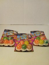 Hi Bounce Balls Lot of 3 Packs of 5 Swirls Super Bounce 35mm 2003