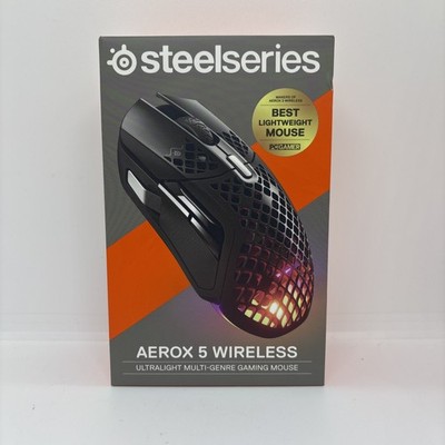 SteelSeries Aerox 5 Wireless Gaming-Maus kabellos leicht 180h Akku RGB
