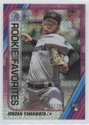 2020 Bowman Mega Box Pink Mojo Refractor 162/199 Jordan Yamamoto #ROYF-JY RC 9hx