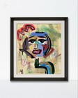 14x11 Unframed Original Expressionism Woman Handmade Acrylic — photo 1
