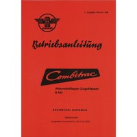 Hanomag Combitrac R 435 Ackerrad-/Zugschlepper Traktor Gebrauchsanleitung
