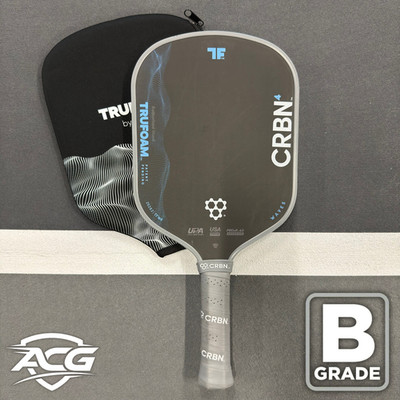 CRBN4 TruFoam Waves (Good Cond) Hybrid Pickleball Paddle, Free Case (B Grade)