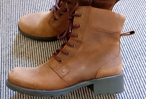 Clarks Orinoco Stiefel braun Leder Knöchelgröße 6,5D