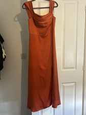 Stacees Burnt Orange Bridesmaid Dress