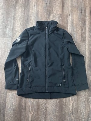 Under Armour Pebble Beach 1919 Women's L Storm Golf Jacket Black Full Zip