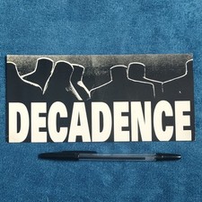 Decadence ft Guru Josh Rave Flyer, Old Skool Acid House Rave Flyers
