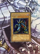 YUGIOH • TRI-HORNED DRAGON • SECRET RARE • LOB-000 • 1st EDITION LP/VLP (GTS)