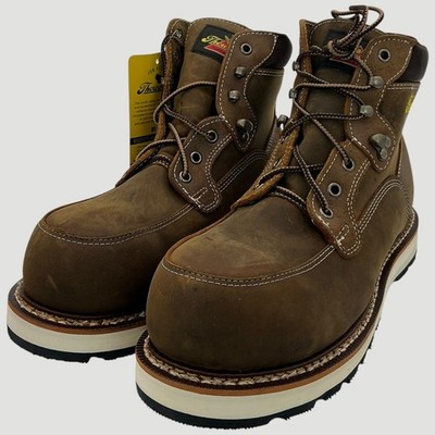 Thorogood Iron River 6 WP Men's Size 7.5 EE Brown Leather Moc Toe Work Boots NIB