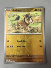 Pokemon TCG * SV Temporal Force * 91/162 Mudbray REVERSE HOLO Common * FRESH PK