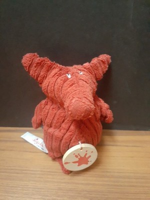 Vintage Sigikid Moonshine Gang: Saltim Stroganoff, Plush stuffed toy ORANGE PIG