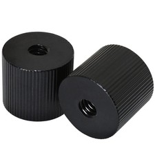 LUORNG 2Pcs Tripod Nut Barrel Connection Nut with 1/4 inch-20 Thread Hole Dou...