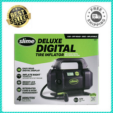 Slime 12v Digital Tire Inflator Auto Air Pump Portable Car Compressor Led 40077 Slime 12v Digital Tire Inflator Auto Air Pump Portable Car Compressor Led 40077
