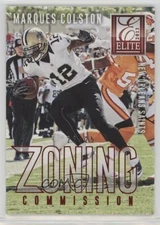 2013 Panini Elite Zoning Commission Red /25 Marques Colston #17