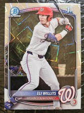 2025 Bowman Draft 1st Bowman Eli Willits Mega Lazer Refractor SP!!  Nationals