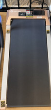 DeerRun Electric Under Desk Treadmill Walking Pad with NFC, Black/Rose Gold