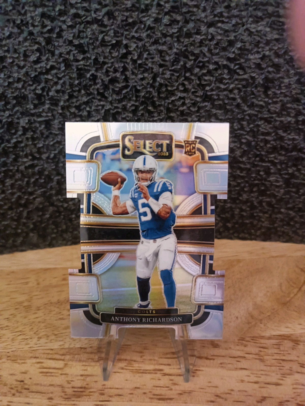 Anthony Richardson 2023 Panini Select Concourse SILVER DIE-CUT PRIZM #43