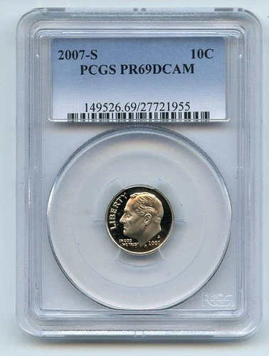 2007-S Roosevelt Dime Proof — photo from the most recent tracked eBay sale