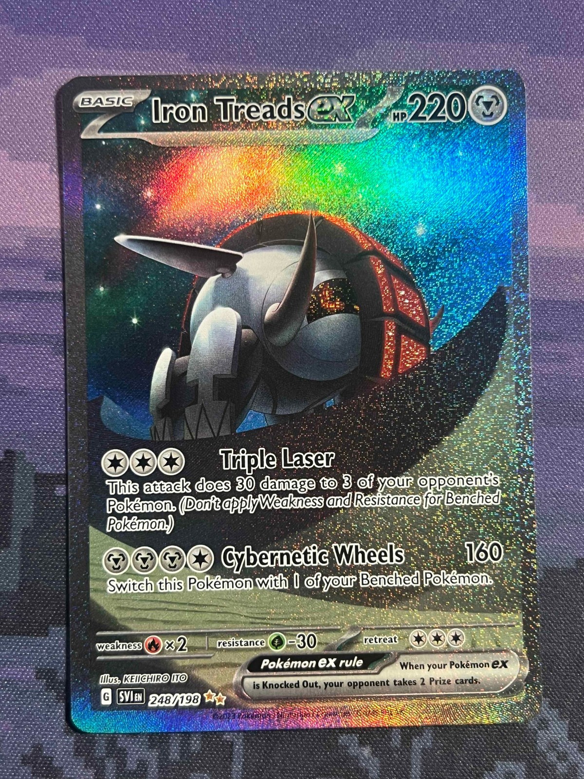 Iron Treads ex 248/198 Pokemon Scarlet & Violet Special Illustration Rare NM 1