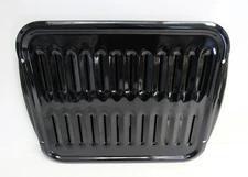 Enamel on Steel Broiler Grill Drip Pan - Two Piece Set 16.5 x 13 - VGUC