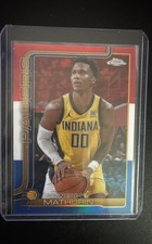 2025-26 Topps Chrome - Bennedict Mathurin #93 Red White & Blue Refractor