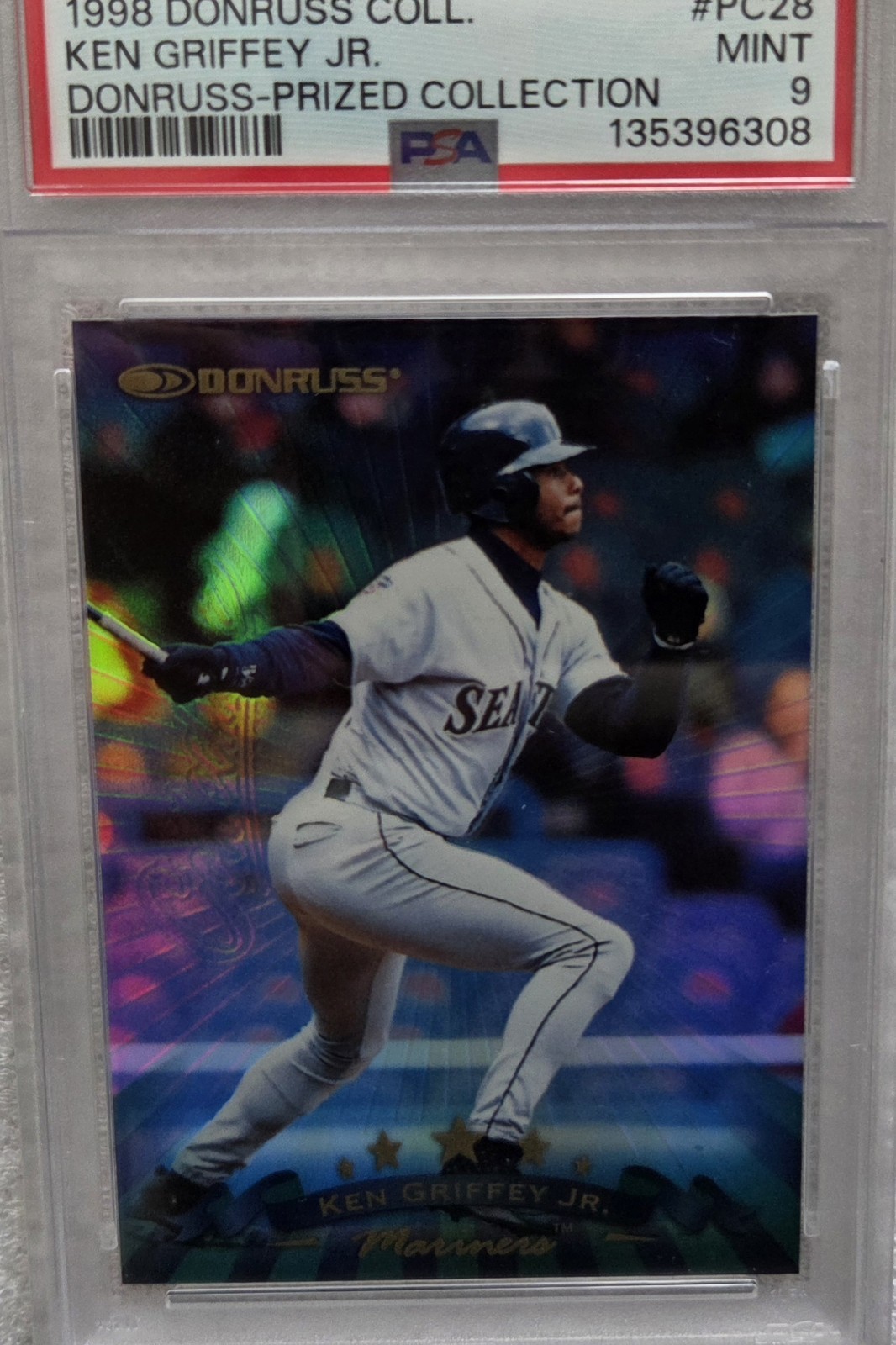1998 Donruss Prized Collection Ken Griffey Jr. #PC28 PSA 9 view 3