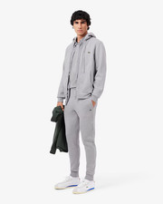 Lacoste Hooded Fleece Tracksuit Light Grey-Size XL/FR 6-New-Genuine-RRP £220