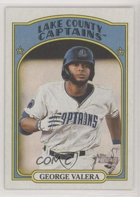 2021 Topps Heritage Minor League Edition Flip Stock 7/25 George Valera #170 0b0