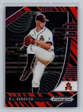 2020 Panini Prizm Draft Picks #PDP114 R.J. Dabovich Tiger Stripes Prizm #/99