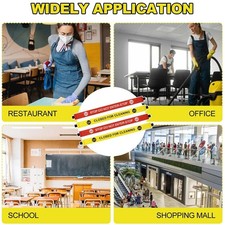 Pack of 4 Restroom Closed for Cleaning Sign with Magnetic Ends for restaurants