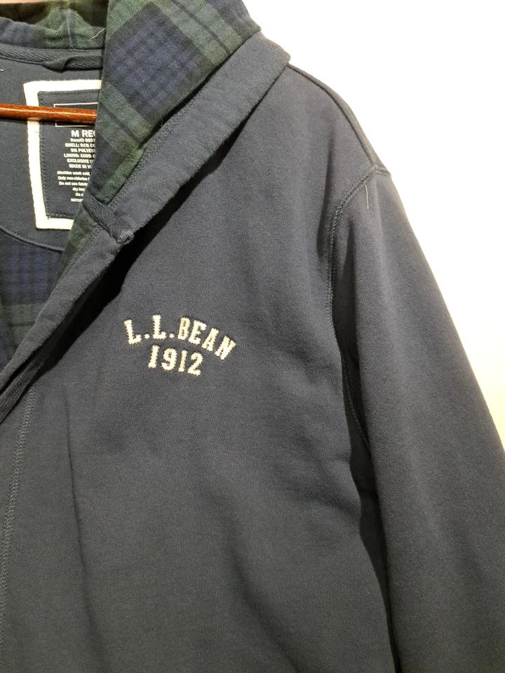 Bata de rugby con capucha forrada de franela LL Bean Foto 2 de 4