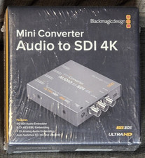 Blackmagic Audio to SDI 4K Mini Converter AES Analog Embedder SKU1966657