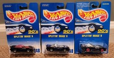 LOT OF 3 1990'S HOT WHEELS SPLITTIN IMAGE II CARS DIFFERENT VARIATIONS 