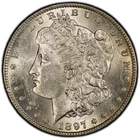 1897-S  Morgan Silver Dollar - PCGS GOLD SHIELD AU58 (Looks UNC)  BETTER DATE!