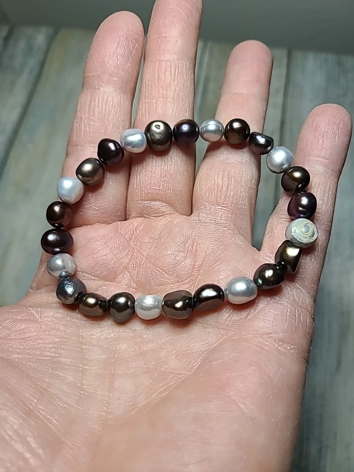 Honora Multicolor Freshwater Pearl Beaded Necklace Sterling Silver Clasp /Bracel - Image 2 of 4